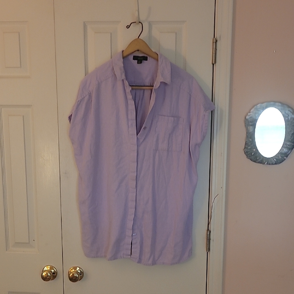 Ellos Light Purple Button Down Shirt